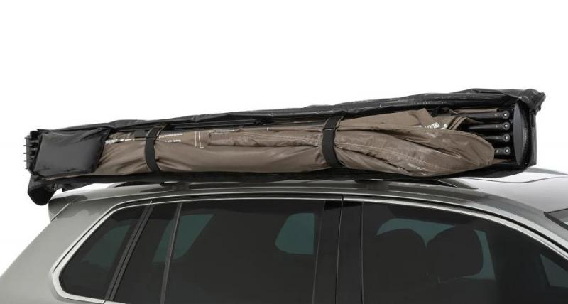 Preview: Rhino Rack Batwing Compact Markise, Rechte Seite, mit STOW IT